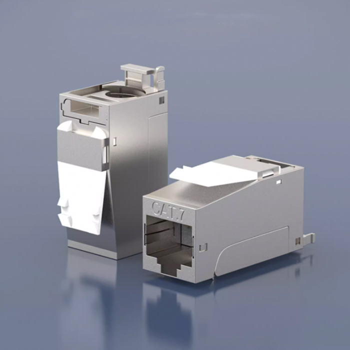 Cat7 Keystone jack Shielded for FTP/STP Tool-less